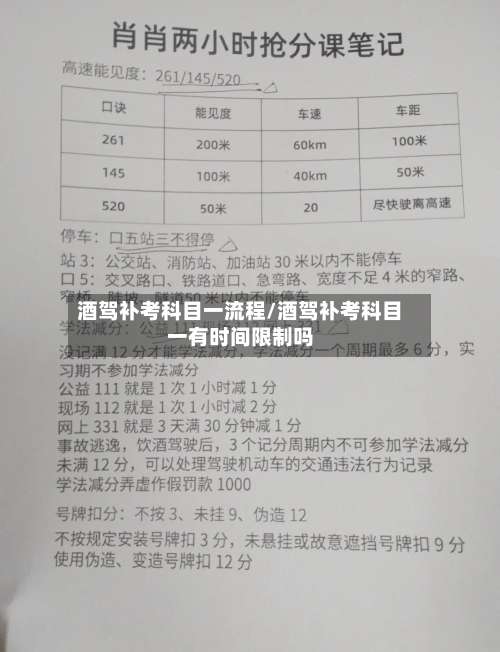 酒驾补考科目一流程/酒驾补考科目一有时间限制吗-第3张图片