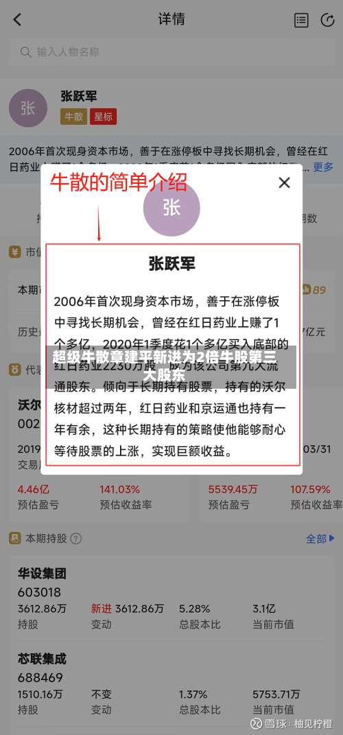 超级牛散章建平新进为2倍牛股第三大股东-第2张图片