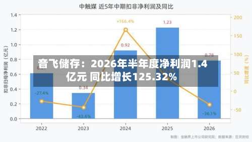 音飞储存：2026年半年度净利润1.4亿元 同比增长125.32%