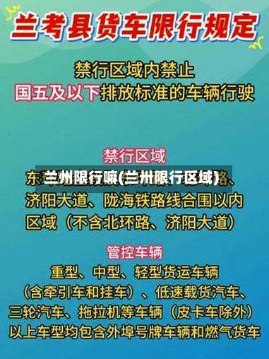 兰州限行嘛(兰卅限行区域)
