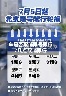 车是否取消限号限行/几点取消限行