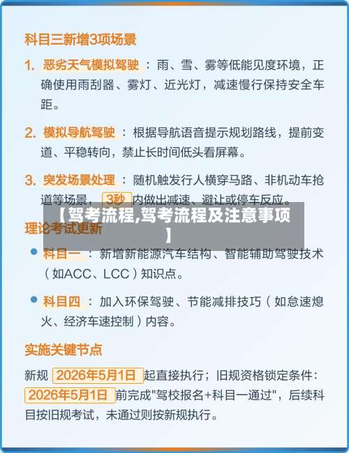 【驾考流程,驾考流程及注意事项】-第3张图片