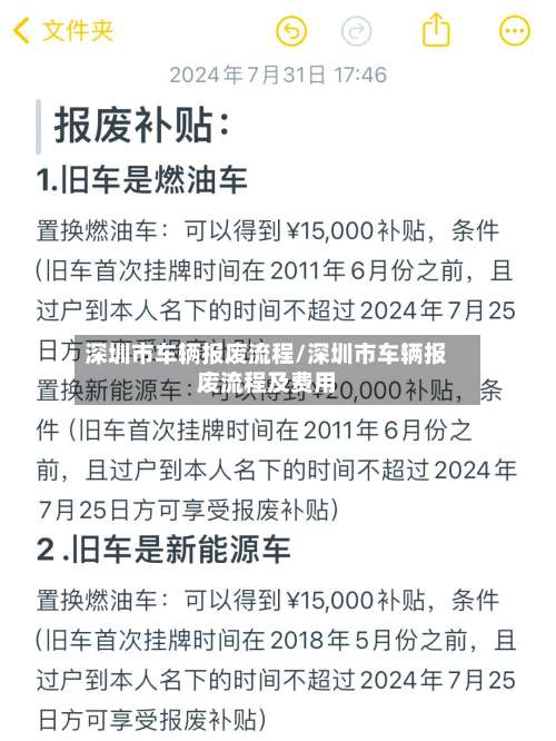 深圳市车辆报废流程/深圳市车辆报废流程及费用