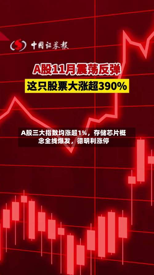 A股三大指数均涨超1%	，存储芯片概念全线爆发，德明利涨停-第2张图片