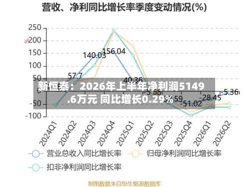 新恒泰:2026年上半年净利润5149.6万元 同比增长0.29%-第1张图片