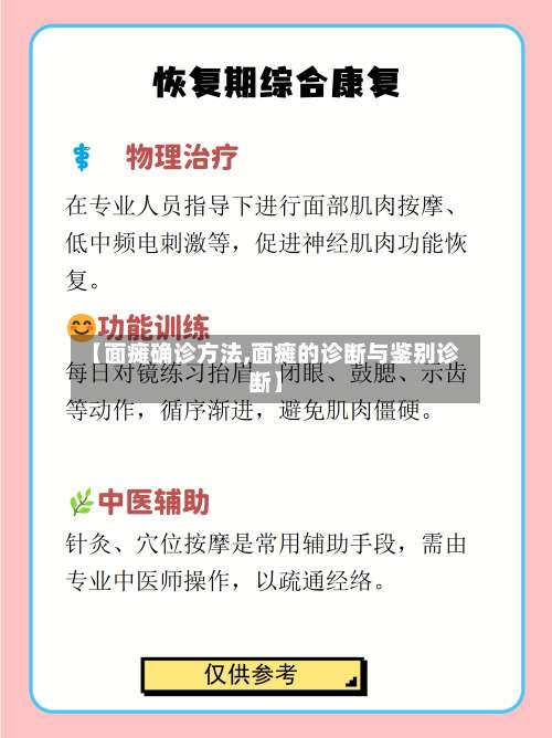 【面瘫确诊方法,面瘫的诊断与鉴别诊断】-第2张图片