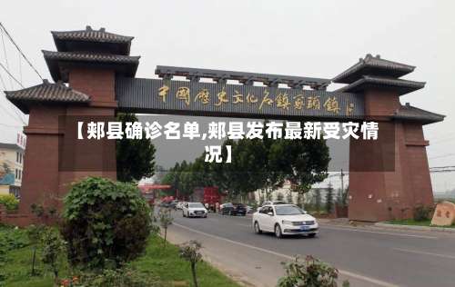【郏县确诊名单,郏县发布最新受灾情况】-第3张图片