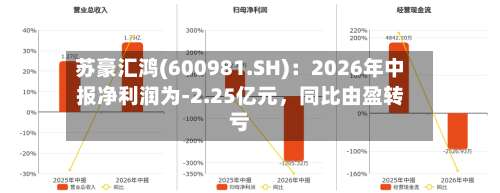 苏豪汇鸿(600981.SH)：2026年中报净利润为-2.25亿元，同比由盈转亏-第1张图片