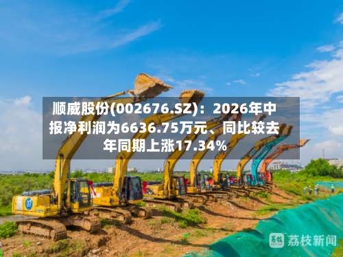 顺威股份(002676.SZ)：2026年中报净利润为6636.75万元、同比较去年同期上涨17.34%-第1张图片