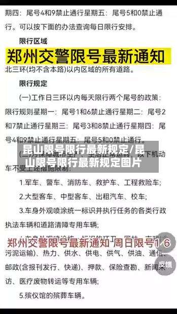 昆山限号限行最新规定/昆山限号限行最新规定图片-第2张图片