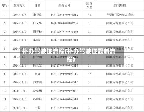 补办驾驶证流程(补办驾驶证最新流程)