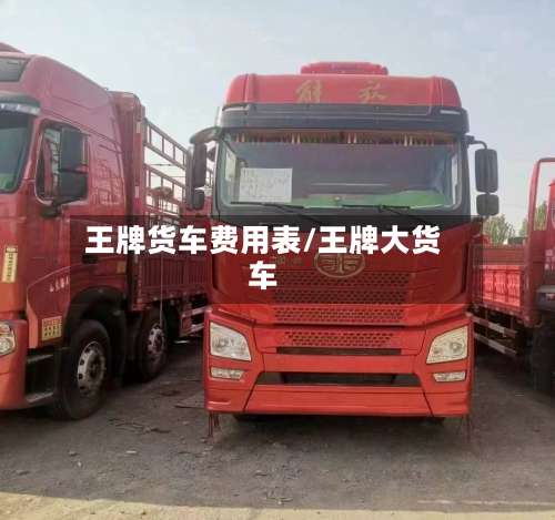 王牌货车费用表/王牌大货车-第2张图片