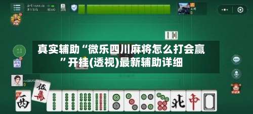 真实辅助“微乐四川麻将怎么打会赢”开挂(透视)最新辅助详细-第2张图片