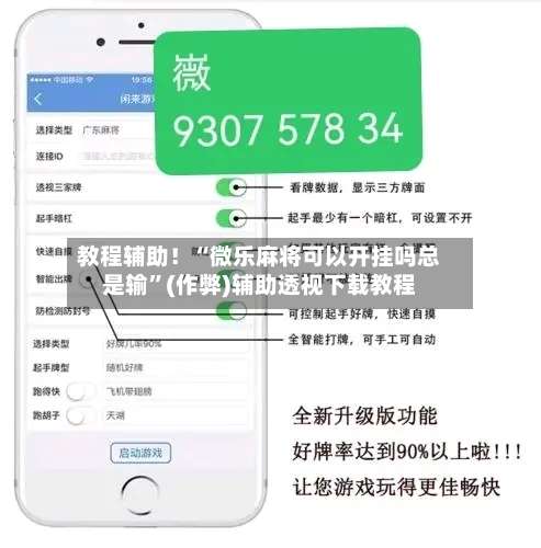 教程辅助！“微乐麻将可以开挂吗总是输”(作弊)辅助透视下载教程-第3张图片