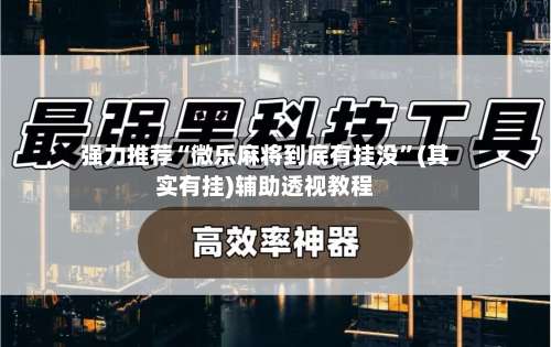 强力推荐“微乐麻将到底有挂没	”(其实有挂)辅助透视教程-第2张图片