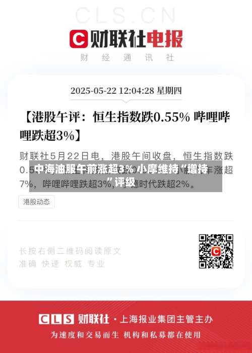 中海油服午前涨超3% 小摩维持“增持”评级-第3张图片