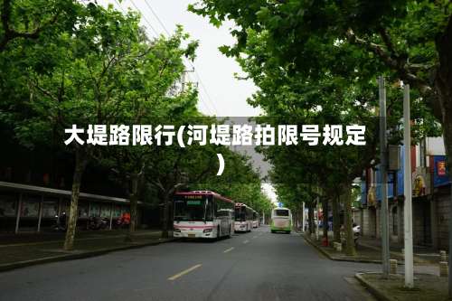 大堤路限行(河堤路拍限号规定)-第2张图片